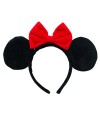 Tiara Laço Vermelho Orelhas Pretas Minnie - Disney