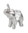 Elefante Prateado Cerâmica 9.5cm