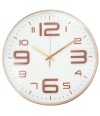 Relógio Parede Redondo Rosê 34x34cm