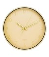 Relógio Parede Redondo Dourado 24.5x4.5x24.5cm
