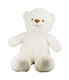 Urso Branco Focinho Marrom 57cm - Pelúcia