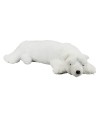 Urso Polar Deitado Realista 60cm - Pelúcia