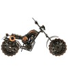 Motocicleta Decorativo Bronze 16x27x9cm