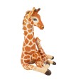 Girafa Mãe E Filhote Deitados Realista 38cm - Pelúcia