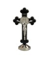 Crucifixo Metal Preto Uso Carro 8cm