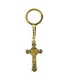 Chaveiro Crucifixo Dourado 5cm