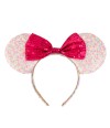 Tiara Laço Pink Orelhas Minnie - Disney