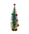 Mini Árvore Natal Enfeitado Base Tronco 20cm