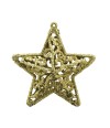 Jg Quatro Estrelas Douradas Natalinas 9x8cm - Enfeite Natalino