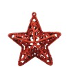 Jg Quatro Estrelas Vermelhas Natalinas 9x8cm - Enfeite Natalino