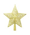 Estrela Dourada Topo Árvore Natalino 23.5x21cm - Enfeite Natalino