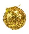 Bola Natalina Dourada 8cm - Enfeite Natalino