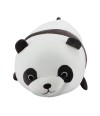Panda Cilíndrico Marrom Branco 50cm - Pelúcia