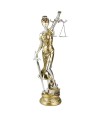 Dama Da Justiça Dourado 55.5cm - Enfeite Resina