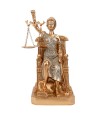 Dama Da Justiça Rosê Sentada 25.5cm - Enfeite Resina