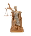 Dama Da Justiça Rosê Sentada 29cm - Enfeite Resina