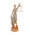 Dama Da Justiça Rosê 40cm - Enfeite Resina