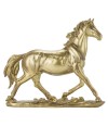Cavalo Dourado 25cm - Resina Animais