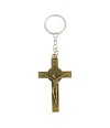Chaveiro Crucifixo Dourado Escuro 7cm