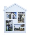 Multi Porta Retrato Branco Casa 4 Fotos 10X15cm