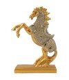 Cavalo Dourado Modelo B 15cm - Resina Animais
