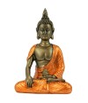 Buda Vestimenta Bronze Bhumisparsha Mudra 12cm