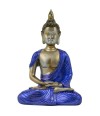 Buda Vestimenta Azul Dhyani Mudra 12cm