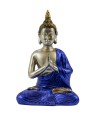 Buda Vestimenta Azul Gassho 12cm