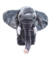 Elefante Cinza Realista 15cm - Pelúcia Enfeite