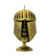 Enfeite Capacete Cavaleiro Medieval Dourado 43x24x22cm