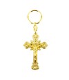 Chaveiro Dourado Crucifixo 7.5cm