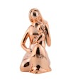 Mãe Criança Porcelana Rosê Modelo A 12cm