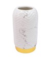 Vaso Porcelana Branca 18.5x10x10cm