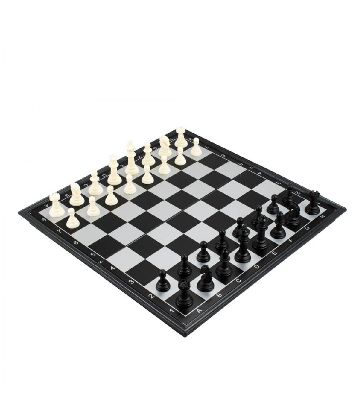 Conjunto Peças e Tabuleiro de Xadrez com gaveta 43×43 Linheiro e