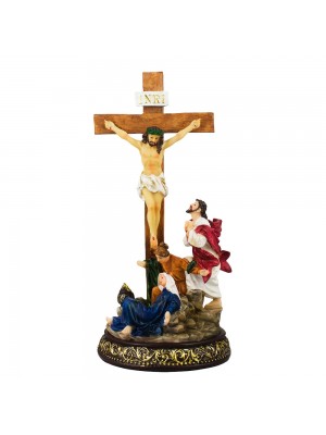 Crucifixação De Jesus 30cm - Enfeite Resina