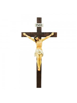 Crucifixo Para Parede 29.5cm - Enfeite Resina