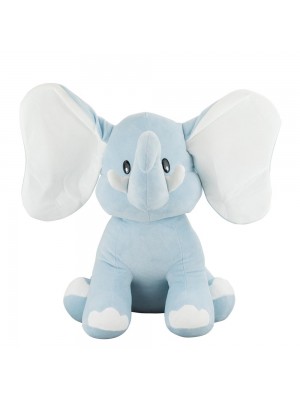 Elefante Azul Orelhas Grandes 42cm - Pelúcia