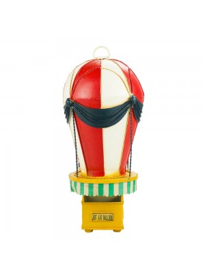 Balão Ar Quente 30.5x12x12cm Estilo Retrô - Vintage