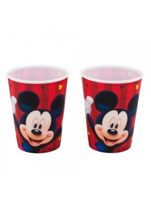 Jg 2 Copos Plástico Mickey 400ml - Disney