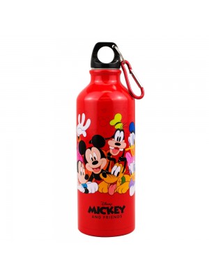 Garrafa Alumínio Vermelho Turma Mickey Minnie 500ml - Disney