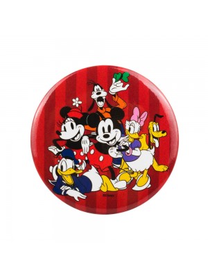 Broche Metal Turma Mickey Minnie Vintage 4x4cm - Disney