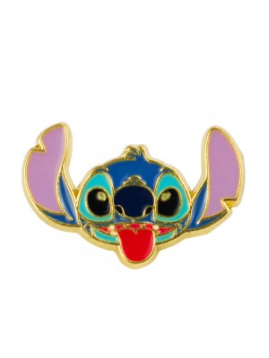 Broche Rosto Stitch Mostrando Língua 2.5x3.5cm - Disney