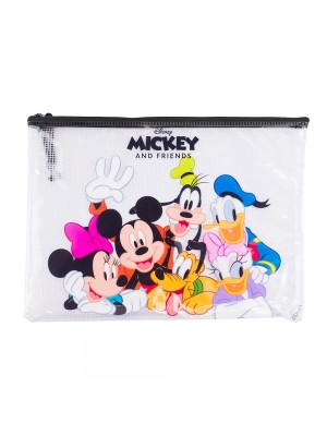 Necessaire Estojo Transparente Turma Mickey 23x32cm - Disney