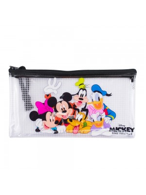 Necessaire Estojo Transparente Turma Mickey 11.5x21cm - Disney