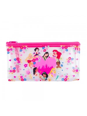 Necessaire Estojo Transparente Princesas 11.5x21cm - Disney