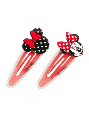 Jogo Presilhas Cabelo Vermelho Minnie - Disney