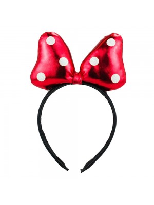 Tiara Laço Vermelho Minnie 24x16cm - Disney