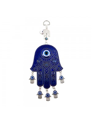 Enfeite Pendurar Mão Hamsa Olho Grego 23cm