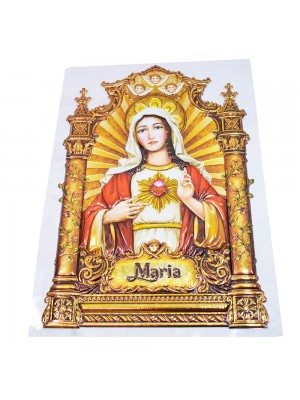 Adesivo Decorativo Sagrado Coração De Maria 39x26.5cm