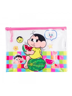 Necessaire Estojo Transparente Magali 23x32cm - Turma Da Mônica